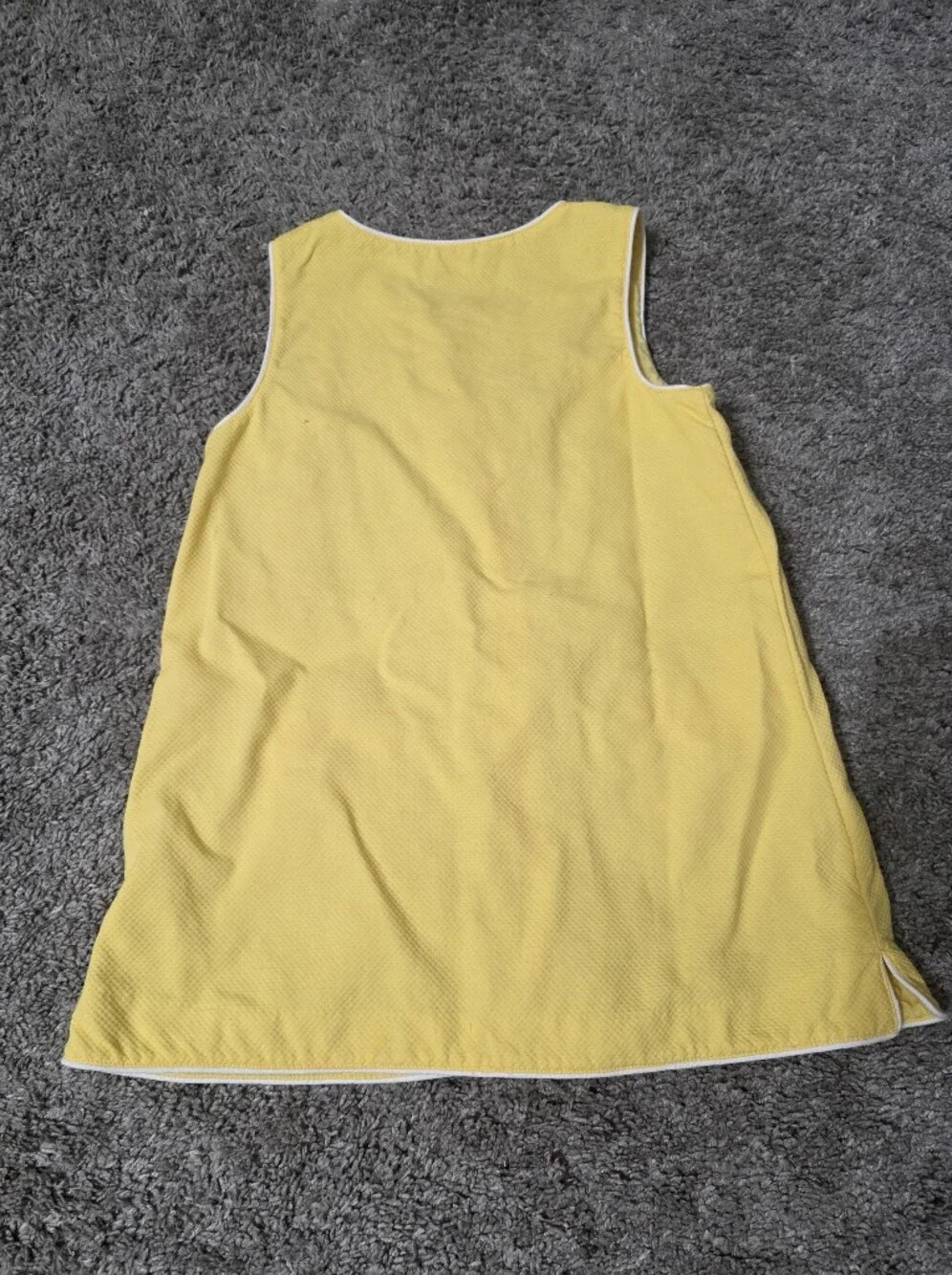 Gymboree Yellow Girls' Sleeveless Dress with Contrast Piping